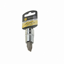 Насадка-вставка с битой шлиц SL14 ER-94304H 1/2 14мм L=60мм (с держателем) ЭВРИКА /1/20